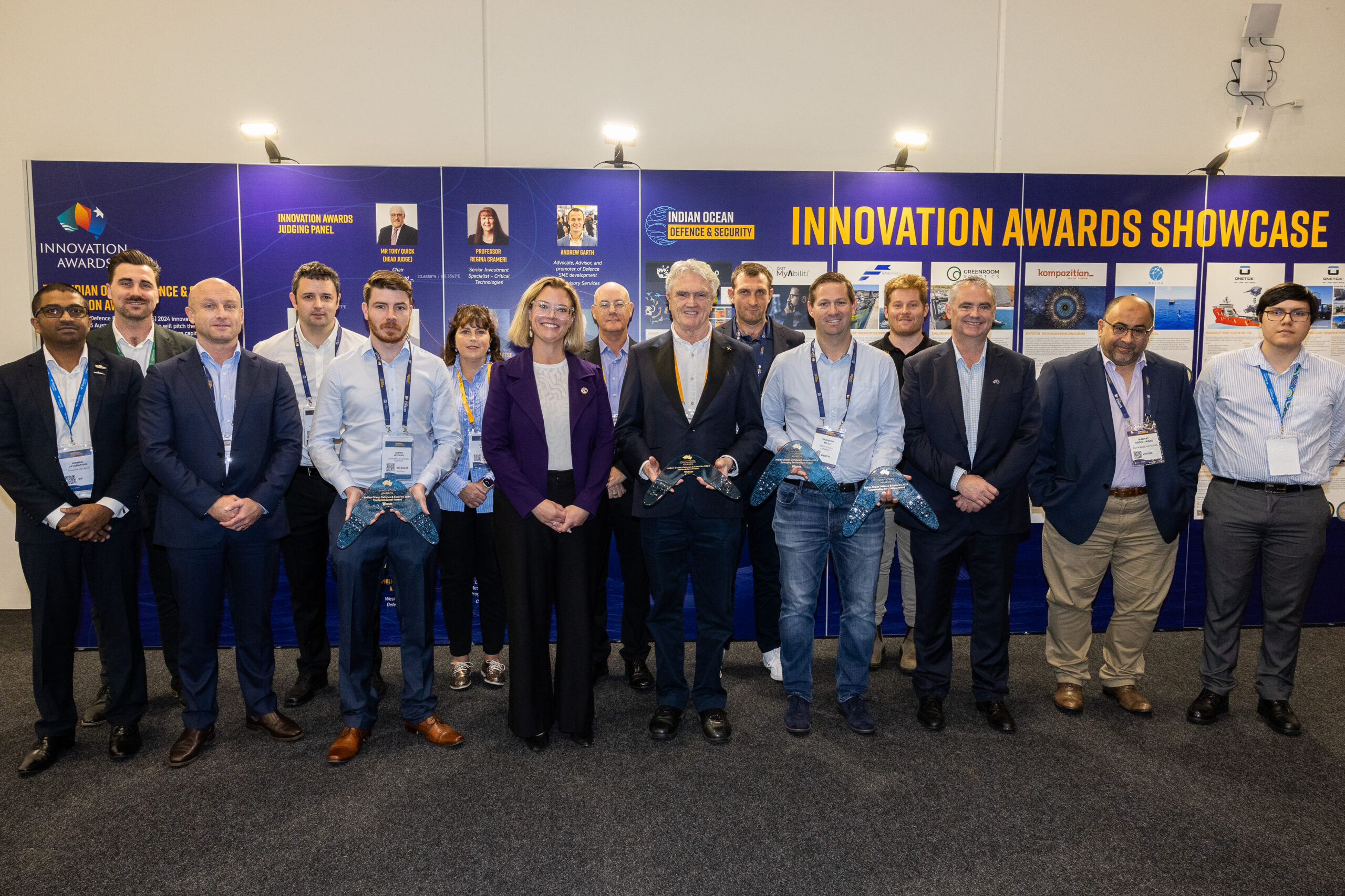 Australian innovators celebrated at Indian Ocean Defence & Security 2024 Innovation Awards